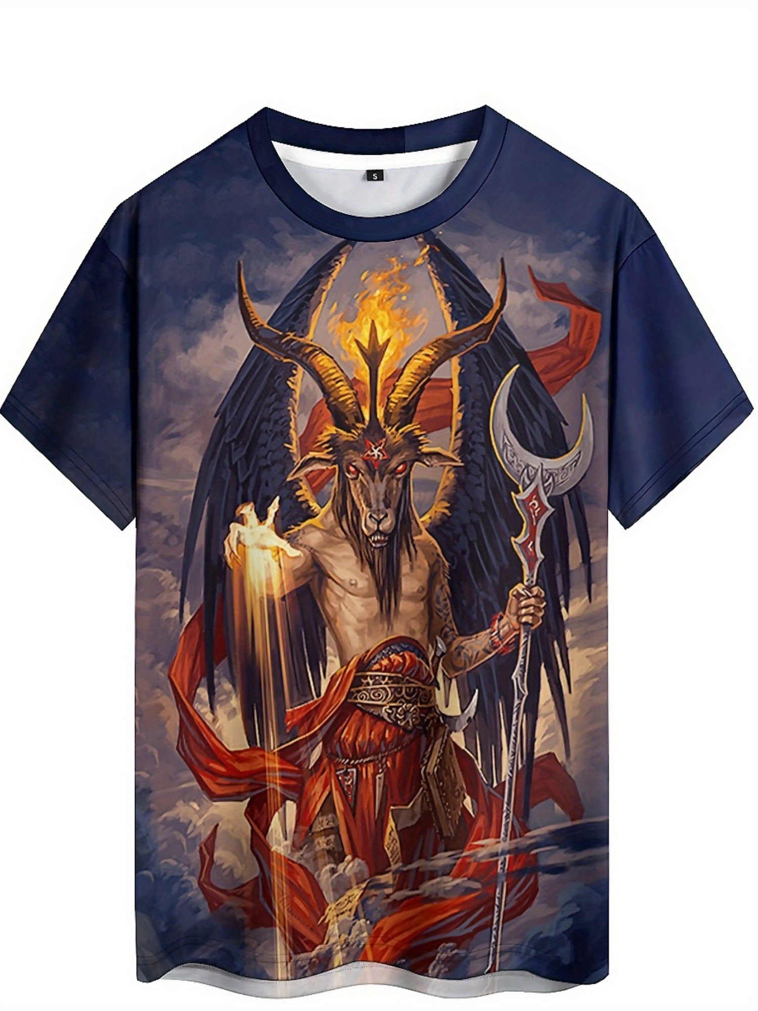 Men's 3D Demon Print T-Shirt | – обзор и цена Tee Graphic Print