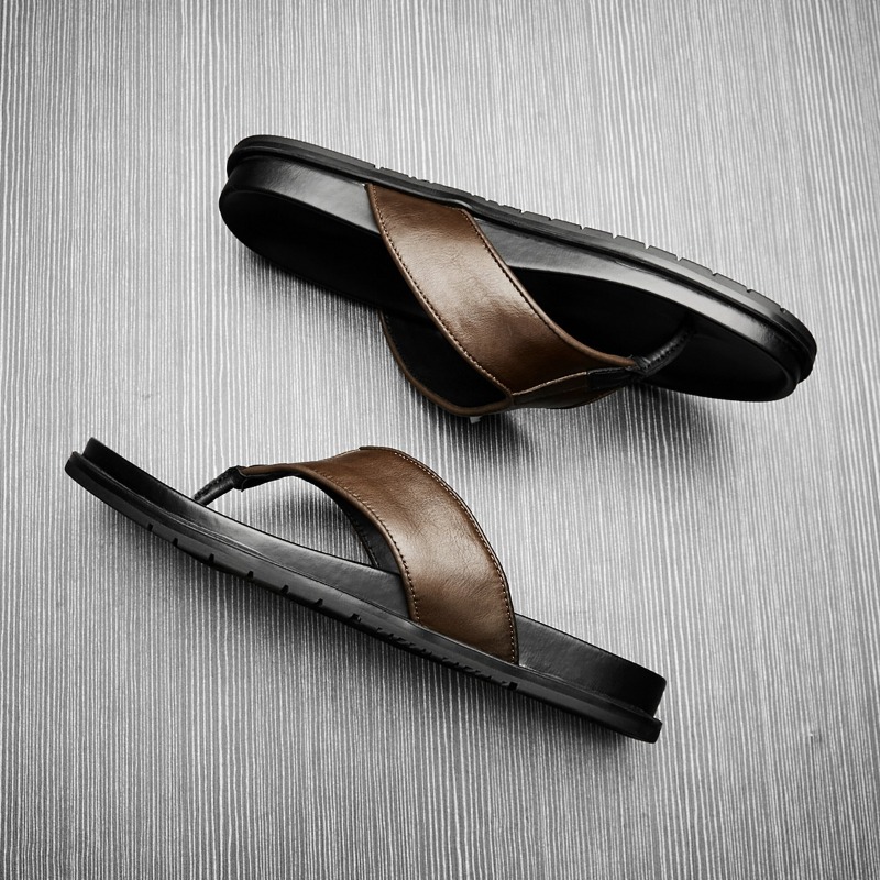 2026 Summer New Mens Genuine L – обзор и цена Flip Flop Leather Men
